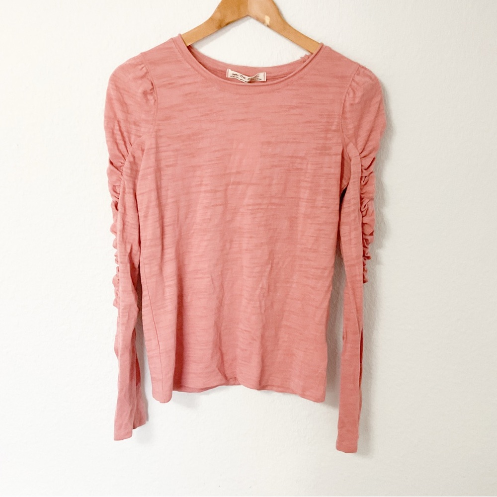 Free People Women's Pink Long Sleeve Top